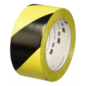 CINTA AUTOADHESIVA COLOR AMARILLO - NEGRO 5CM X 33 MTS